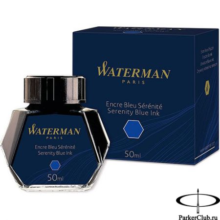 Синие чернила Waterman (Ватерман) Serenity Blue во флаконе